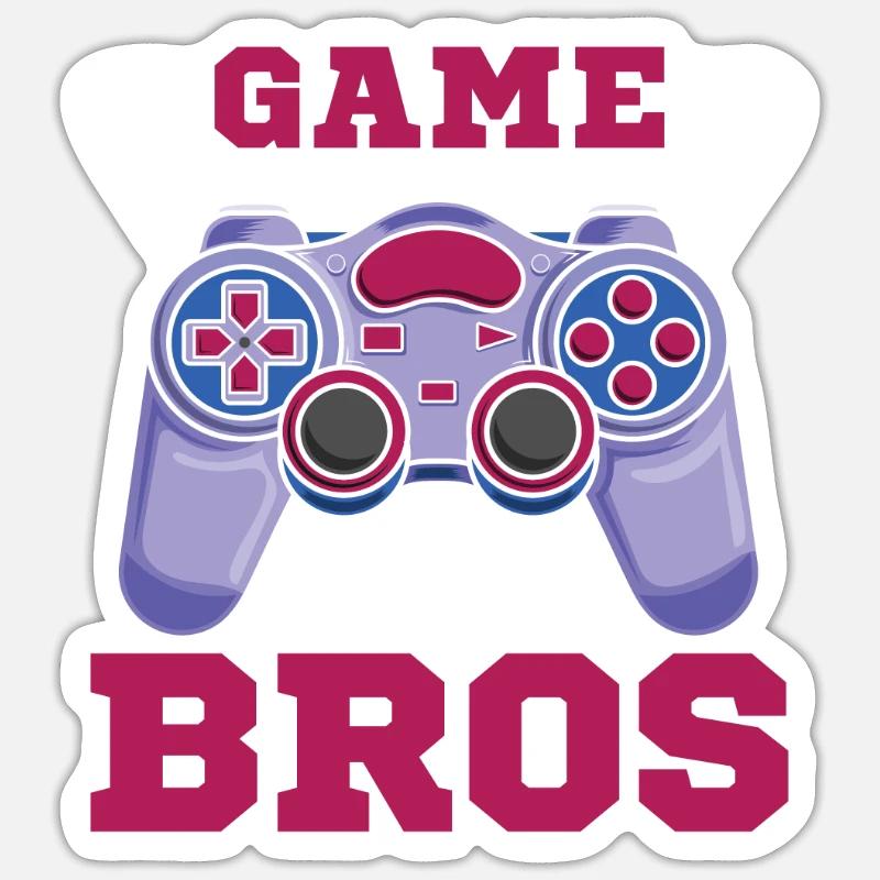 Gamer Gaming Controller - Sticker size S (10 x 10 cm) - white matte