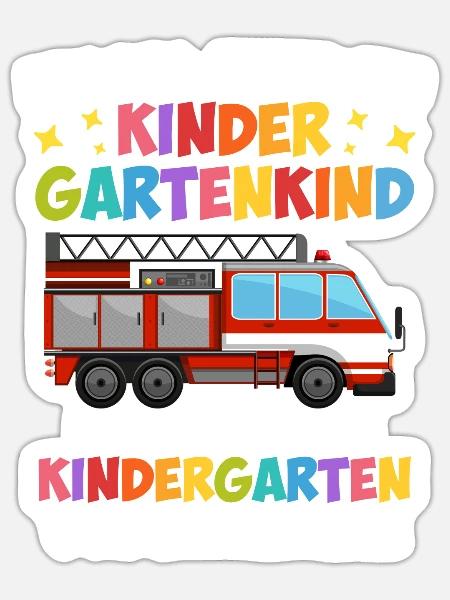 Ich bin jetzt ein Kindergartenkind Einschulung - Sticker Größe S (10 x 10 cm) - Mattweiß