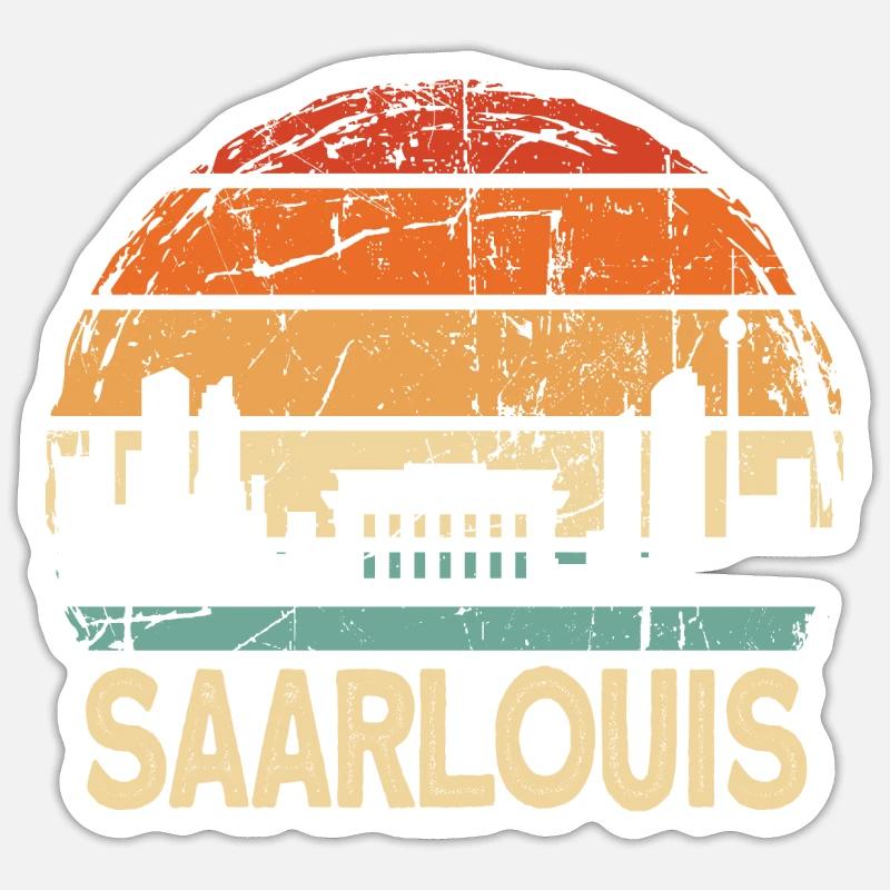 Saarlouis - Sticker size S (10 x 10 cm) - white matte