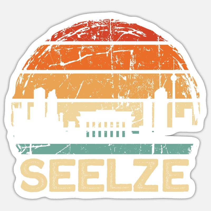 Seelze - Sticker size S (10 x 10 cm) - white matte