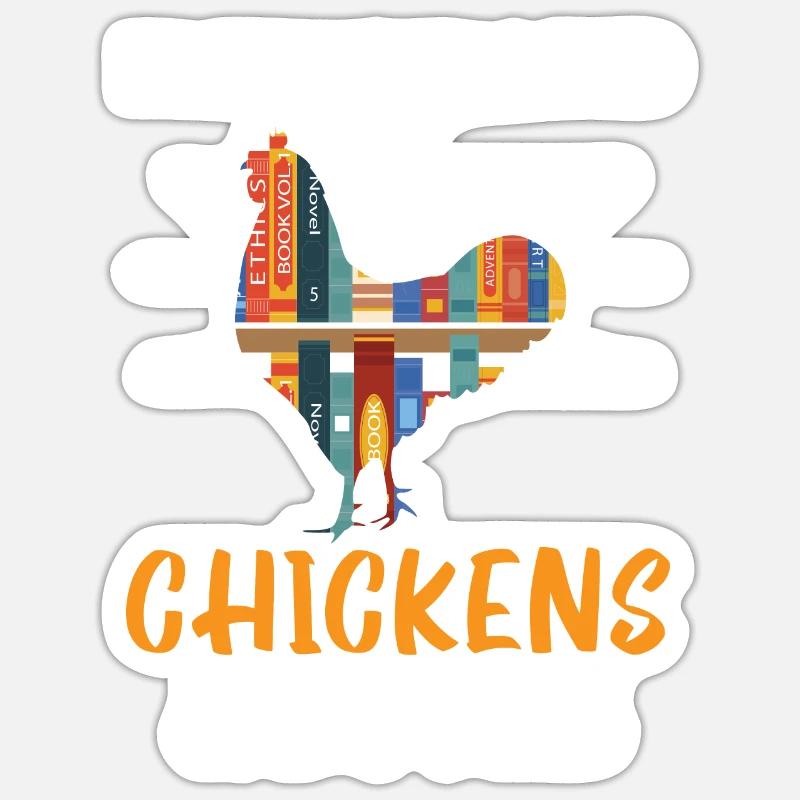 Hühnerbauer Hühnerflüsterer Bauernhoftier Sticker Größe S (10 x 10 cm)