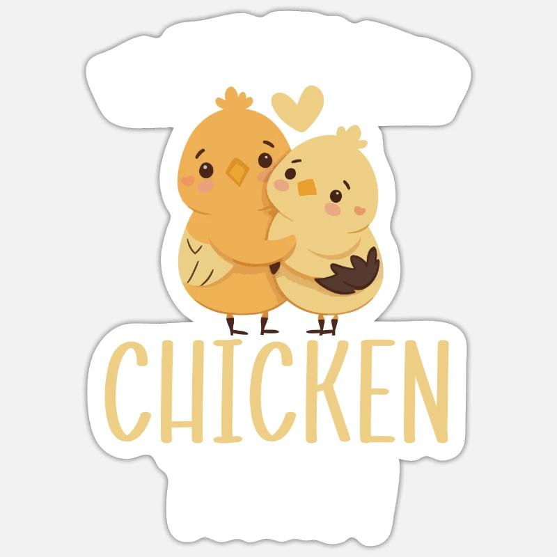 Hühnerbauer Hühnerflüsterer Bauernhoftier Sticker Größe S (10 x 10 cm)