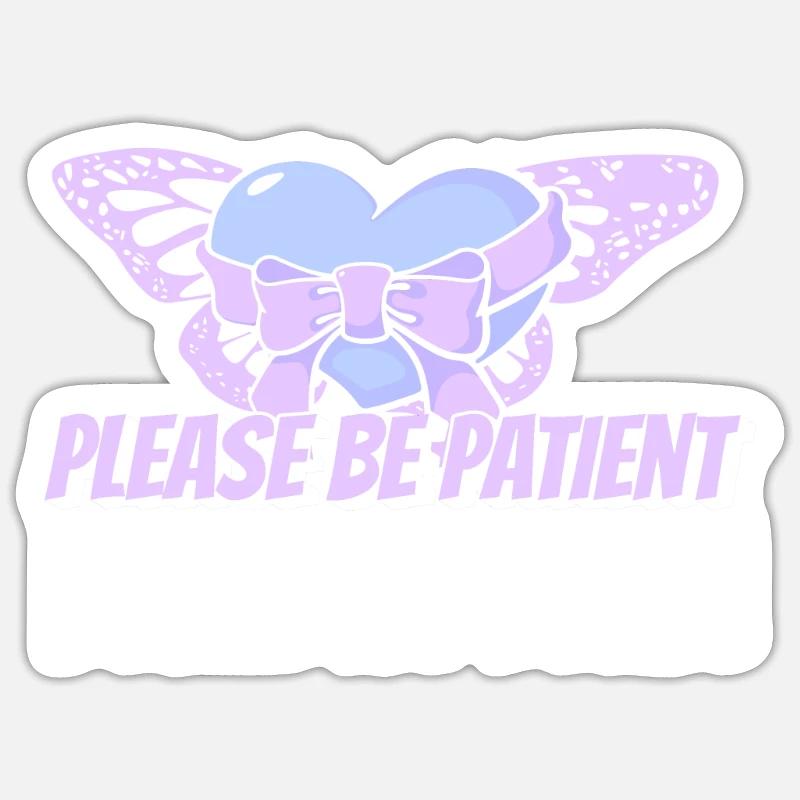 Fibromyalgie Rheuma Niedlich - Sticker Größe S (10 x 10 cm) - Mattweiß