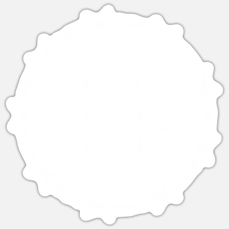 Steinbock Sternzeichen - Sticker Größe S (10 x 10 cm) - Mattweiß