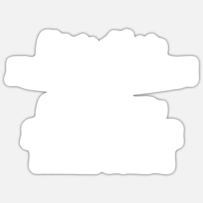 Retraitée Libérée - Sticker taille S (10 x 10 cm) - blanc mat
