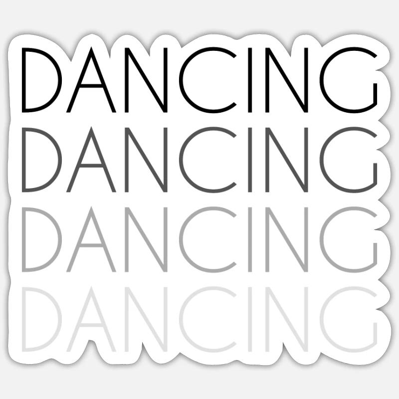 dance Sticker size S (10 x 10 cm)