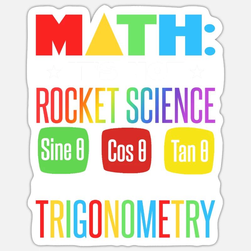 Professeur de mathématiques - Sticker taille S (10 x 10 cm) - blanc mat