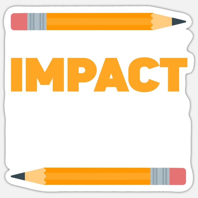 I Multply My Impact By Teaching Math Sticker size S (10 x 10 cm)
