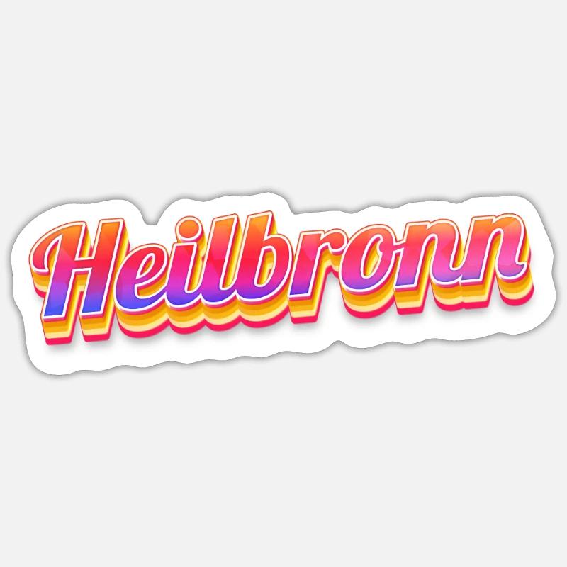Heilbronnerin Heilbronner Heilbronn - Sticker Größe S (10 x 10 cm) - Mattweiß