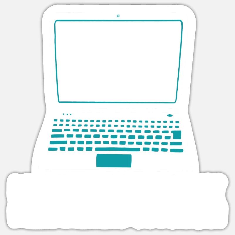 Développeur Coder Programmeur Drôle - Sticker taille S (10 x 10 cm) - blanc mat