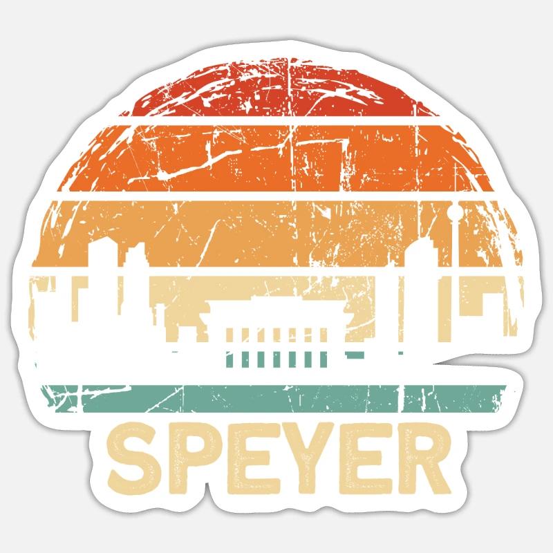 Speyer - Sticker taille S (10 x 10 cm) - blanc mat