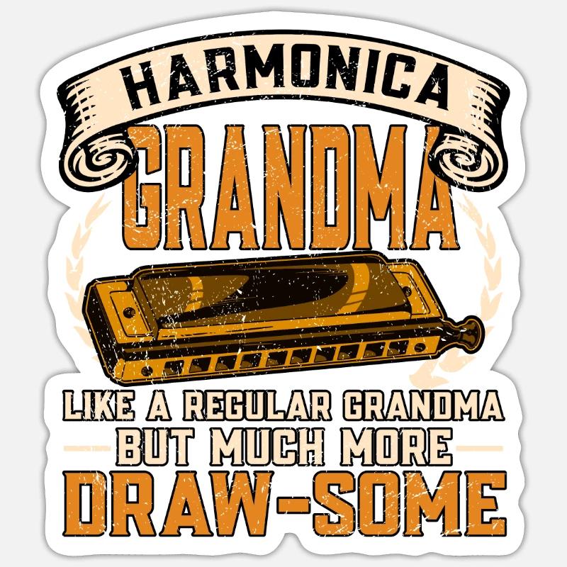 Harmoniciste Sticker taille S (10 x 10 cm)