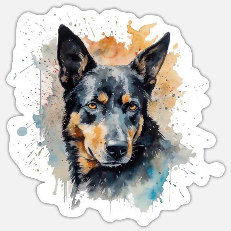 Australian Kelpie - Sticker size S (10 x 10 cm) - white matte