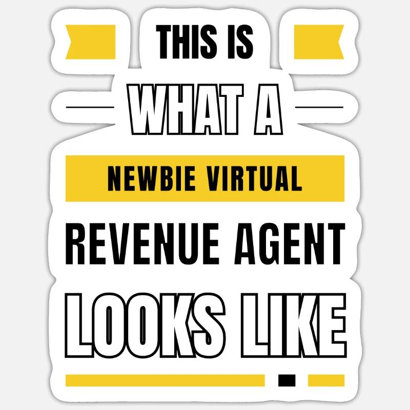 Neuling virtueller Revenue Agent Sticker Größe S (10 x 10 cm)