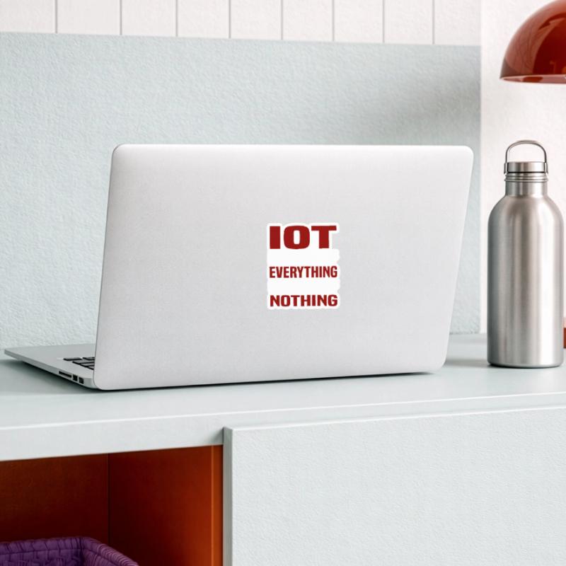 Internet Des Objets IOT Programmeur Admin IT Sticker taille S (10 x 10 cm)