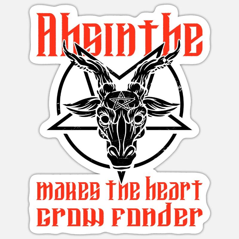 Satan Beelzebub Devil Gothic Pentagram Mystical Sticker size S (10 x 10 cm)