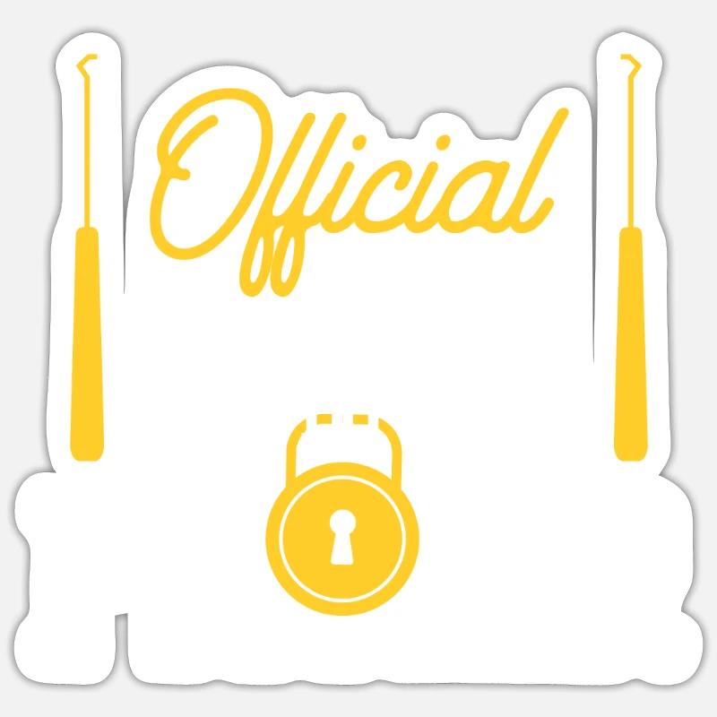 Serrure officielle Cracker Lock Pick Lock Sticker taille S (10 x 10 cm)