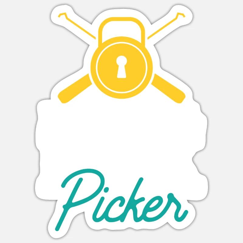 Professional Lock Cracker Lock Picker Cracking Sticker taille S (10 x 10 cm)