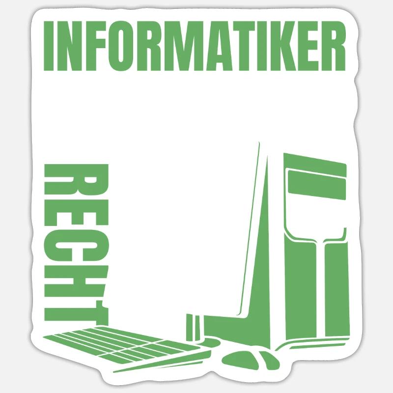 Entwickler Coder Programmierer Computer Sticker Größe S (10 x 10 cm)