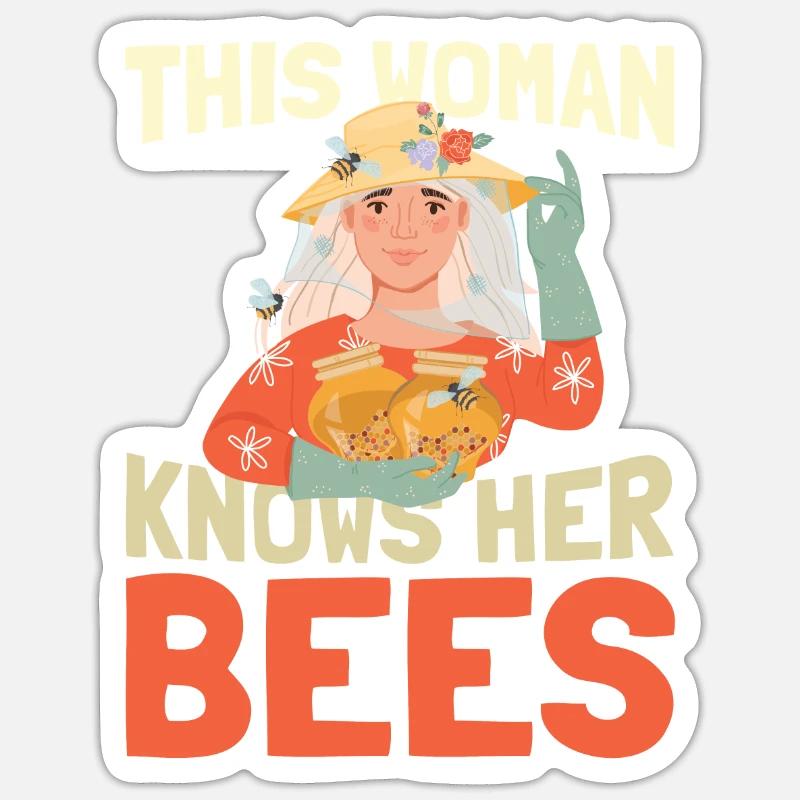 Beekeepers, beekeepers - Sticker size S (10 x 10 cm) - white matte