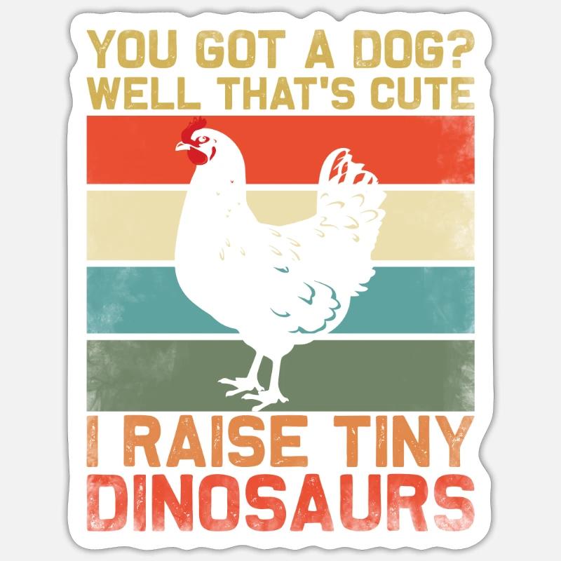 Hühnerbauer Hühnerflüsterer Bauernhoftier Sticker Größe S (10 x 10 cm)