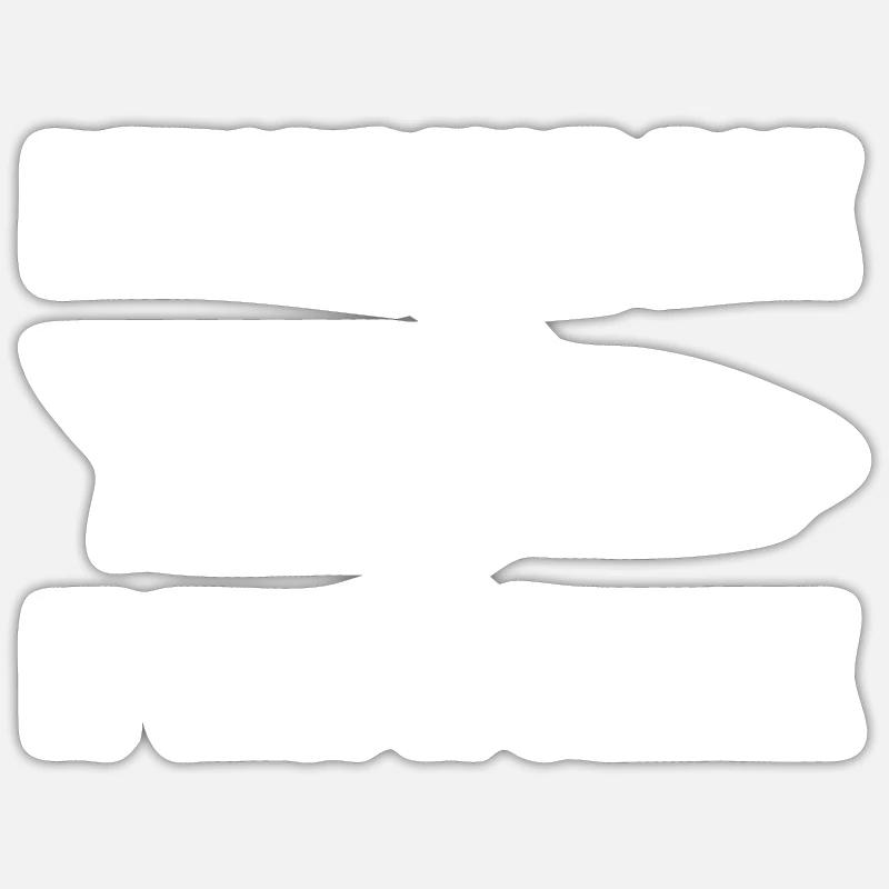Amputated Leg Prosthesis Gift - Sticker size S (10 x 10 cm) - white matte