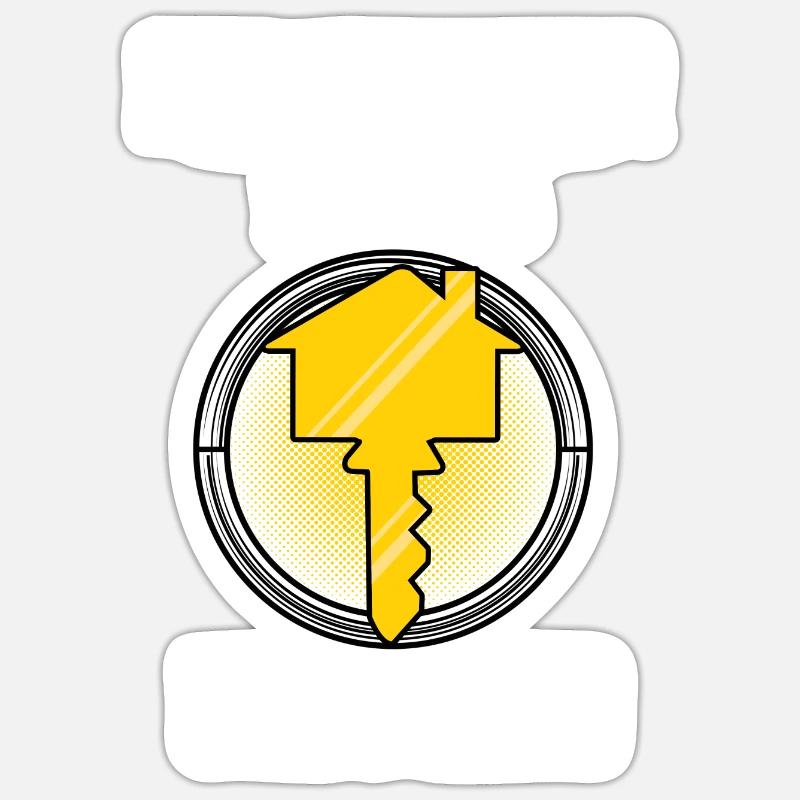 Statut de propriétaire déverrouillé Sticker taille S (10 x 10 cm)