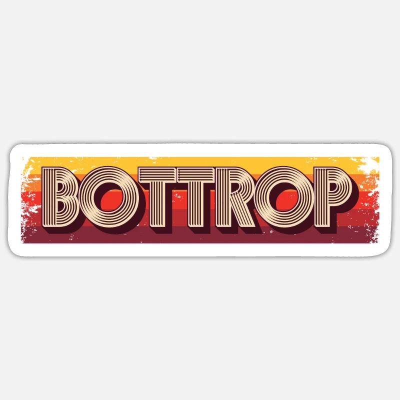 Bottropérine Bottroper Bottrop - Sticker taille S (10 x 10 cm) - blanc mat