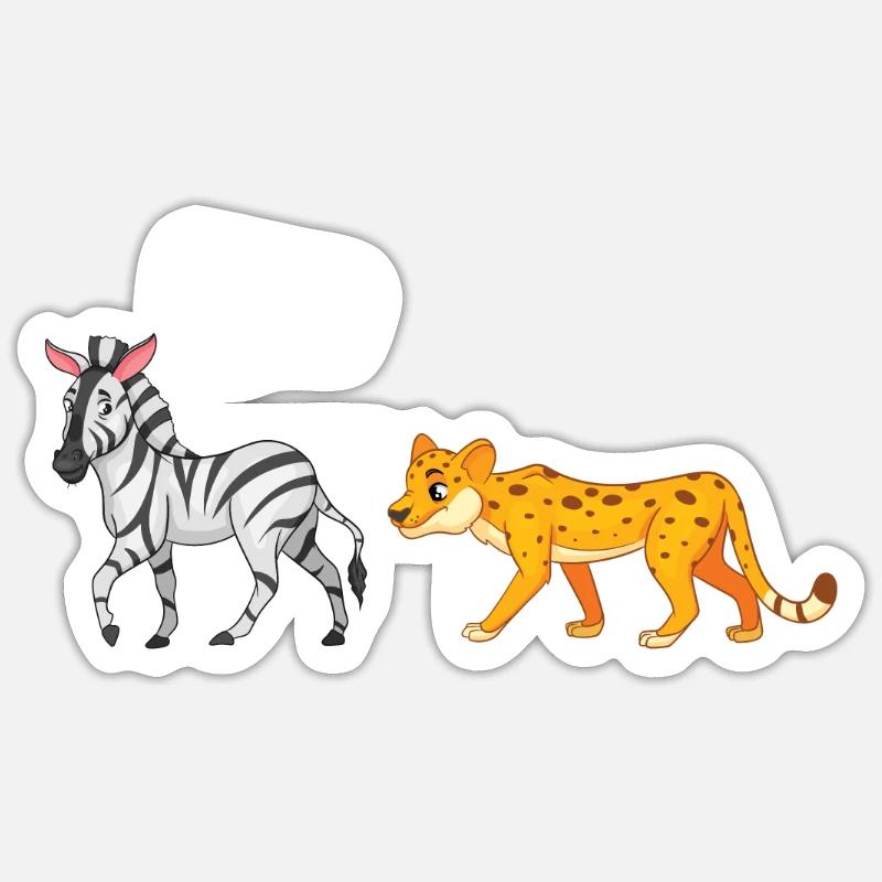 Zebra Sticker size S (10 x 10 cm)
