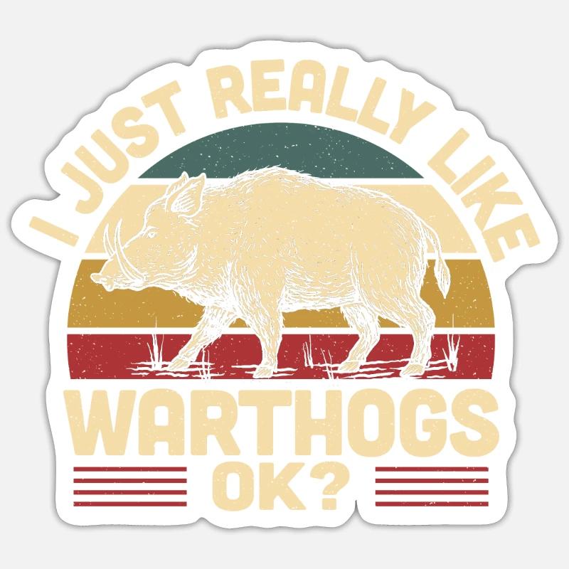 Warthog Sticker size S (10 x 10 cm)