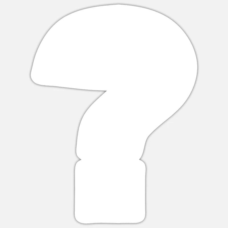 Question mark funny Questionmark Sticker size S (10 x 10 cm)