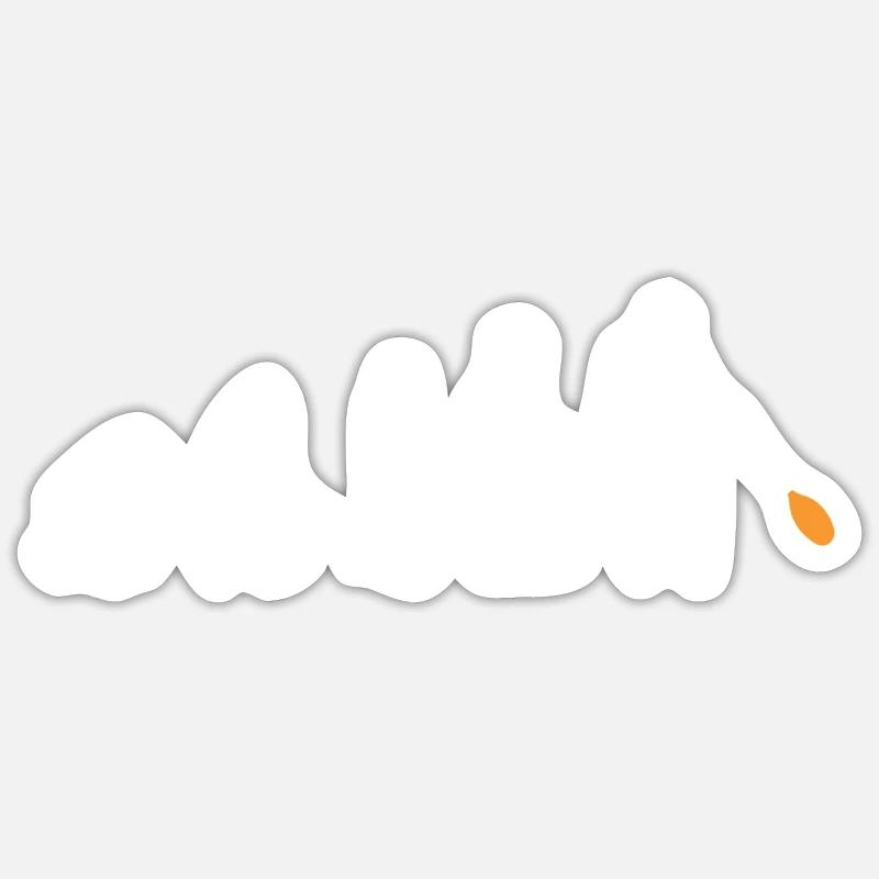 Souffleur de verre Evolution Glassblowing Glassworker - Sticker taille S (10 x 10 cm) - blanc mat
