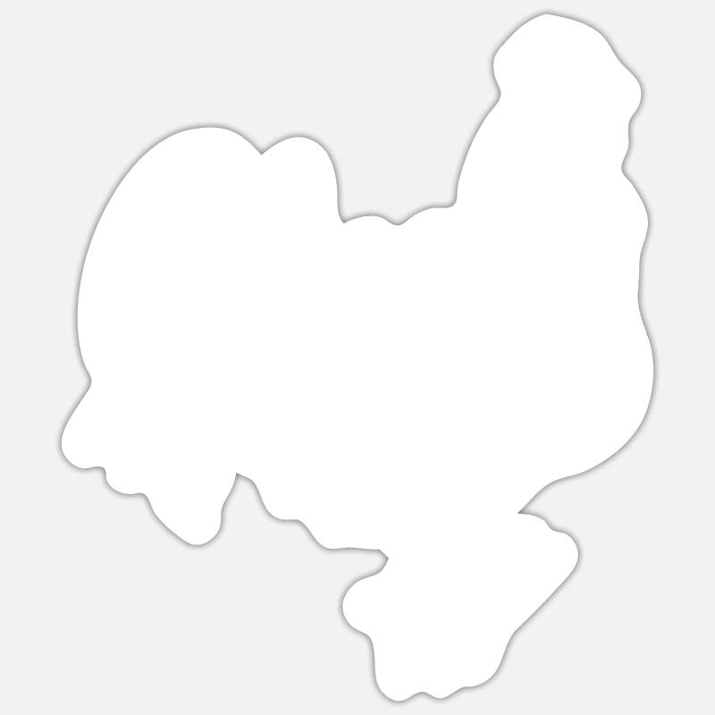 Gackern - Sticker Größe S (10 x 10 cm)