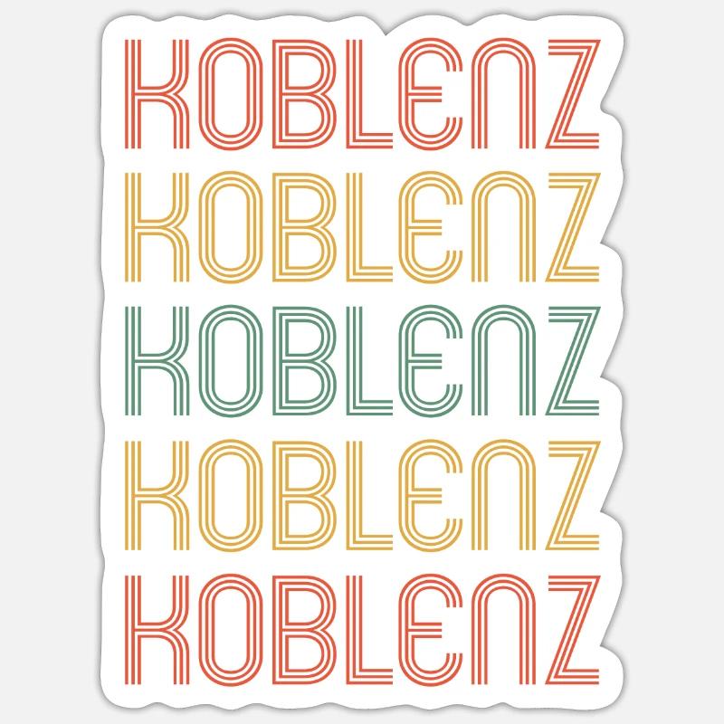 Coblenzerin Coblence Coblence - Sticker taille S (10 x 10 cm) - blanc mat