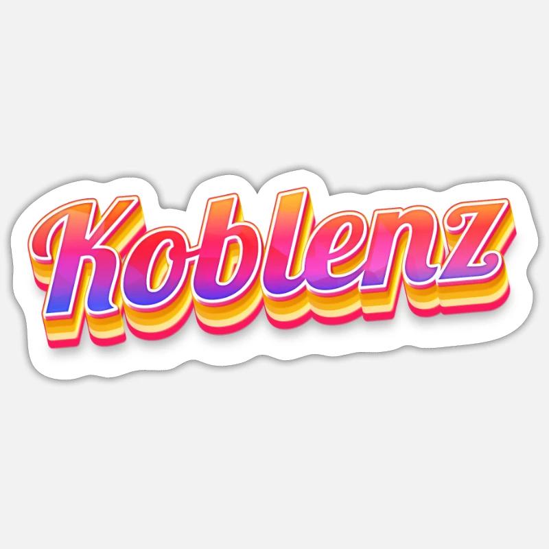 Coblenzerin Coblence Coblence Sticker taille S (10 x 10 cm)