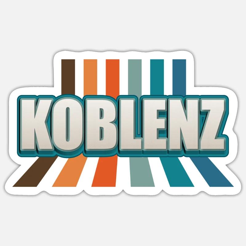 Coblenzerin Coblence Coblence - Sticker taille S (10 x 10 cm) - blanc mat