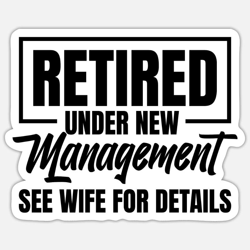 Rentner Rente - Sticker Größe S (10 x 10 cm) - Mattweiß