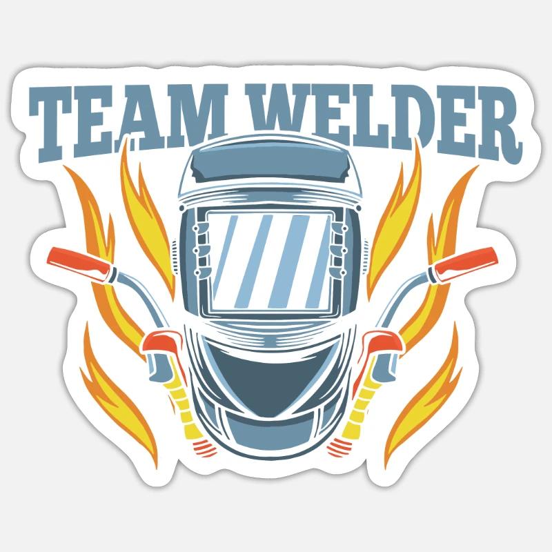 Welder Locksmith - Sticker size S (10 x 10 cm) - white matte