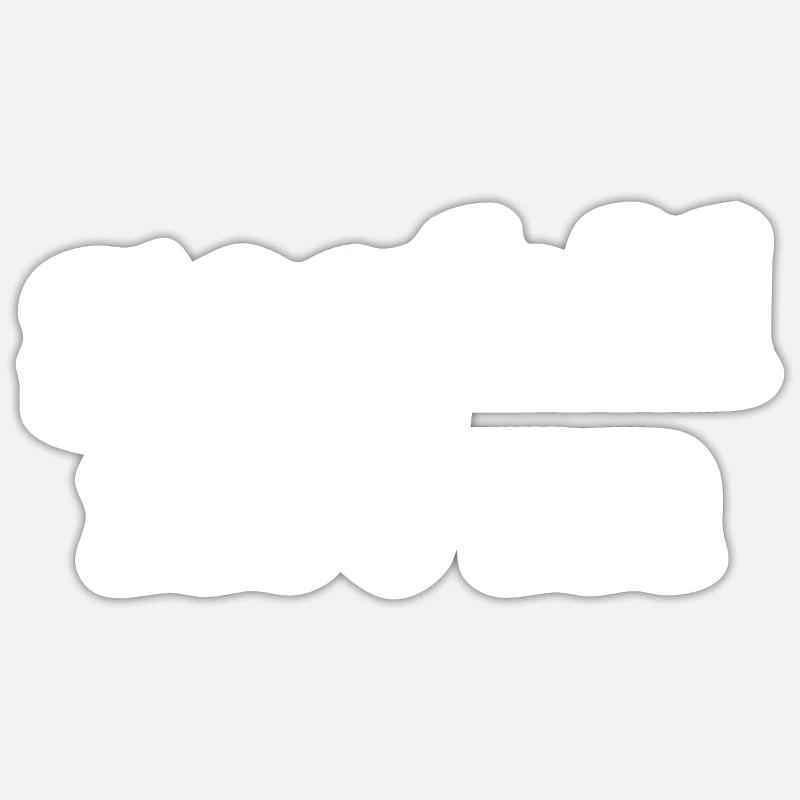 Gerbille - Sticker taille S (10 x 10 cm) - blanc mat