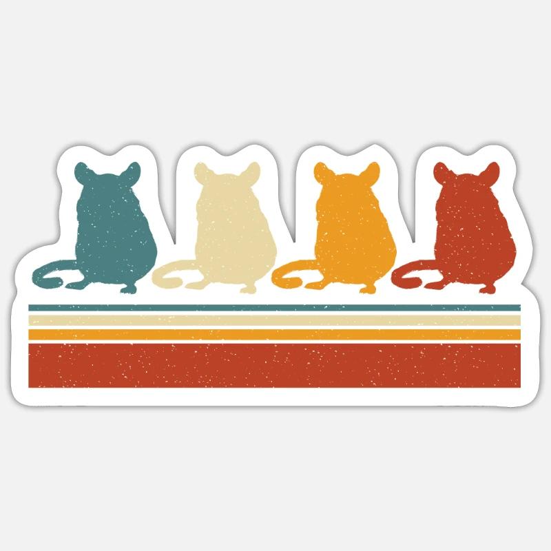 Gerbil - Sticker size S (10 x 10 cm) - white matte