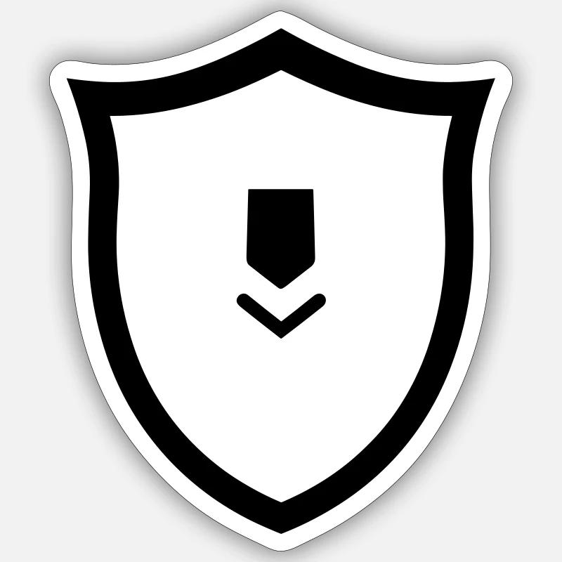 Shield Sticker size S (10 x 10 cm)