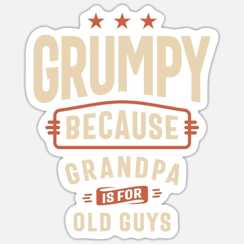 Grumpy Old Guy - Opas Stolz Sticker Größe S (10 x 10 cm)