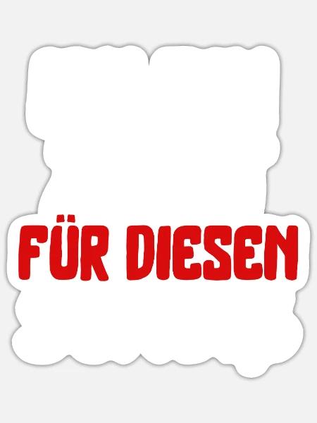 Ich bin zu alt für diesen Scheiß für - Sticker Größe S (10 x 10 cm) - Mattweiß