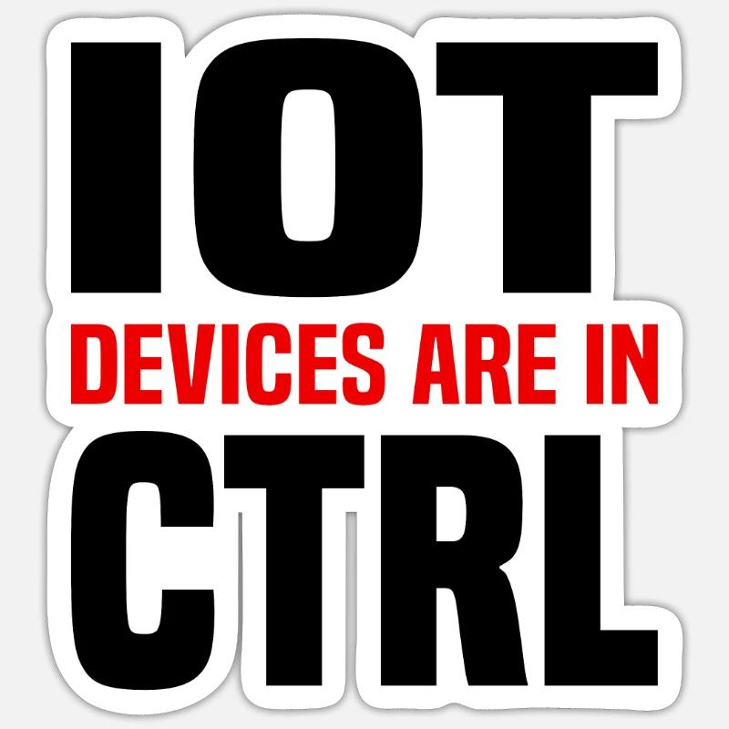 Internet Of Things IOT Programmierer Admin IT Sticker Größe S (10 x 10 cm)