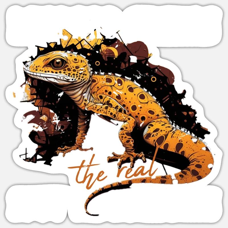 Leopard Gecko Lizard Lover Sticker size S (10 x 10 cm)