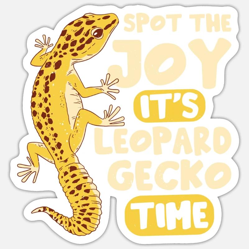Leopard Gecko Lizard Lover Sticker size S (10 x 10 cm)