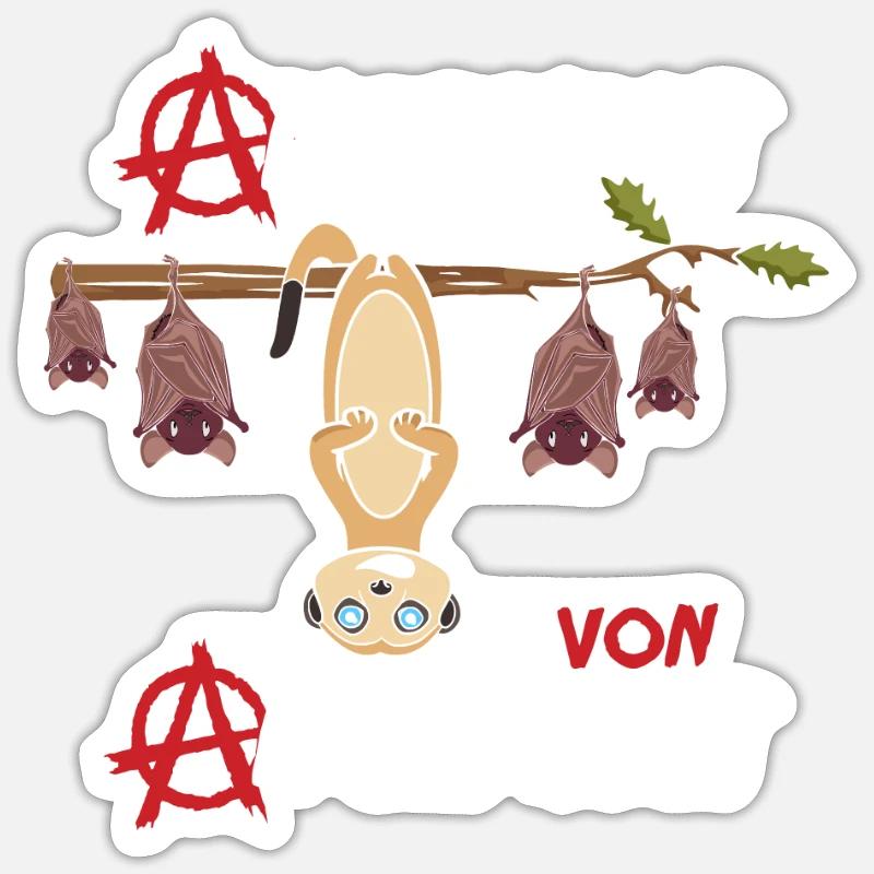 Angepisst von Angepasst Be Different Erdmännchen Sticker Größe S (10 x 10 cm)