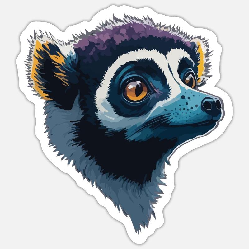 Lemur Sticker size S (10 x 10 cm)