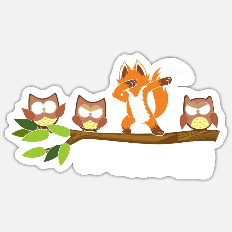 Be Different Fox Be You Autism Awareness Fox Sticker Größe S (10 x 10 cm)