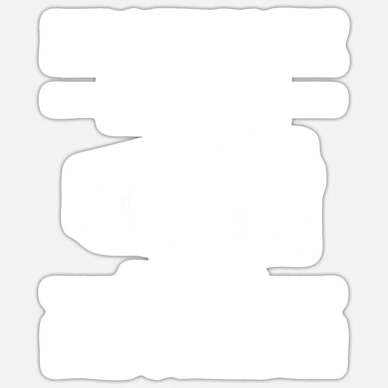 Bus Busfahrer - Sticker Größe S (10 x 10 cm) - Mattweiß